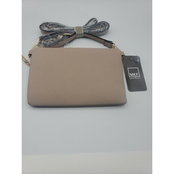 MIA K PINK CROSSBODY MAUVE PURSE GOLD TONE ACCENTS‎ - Picture 9 of 14